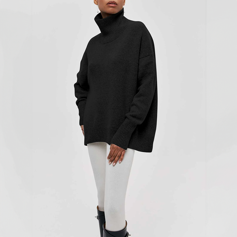 Amelia | Pull en maille élégant à col roulé