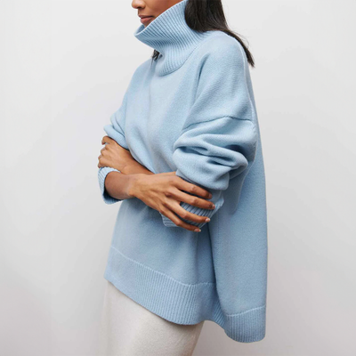 Amelia | Pull en maille élégant à col roulé