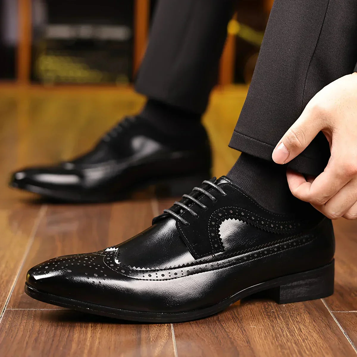 Chaussures en cuir à lacets Alexander Prescott