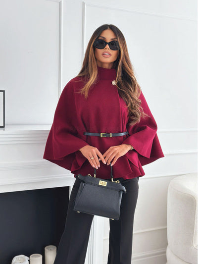 LEA - Veste Papillon Chic avec Ceinture