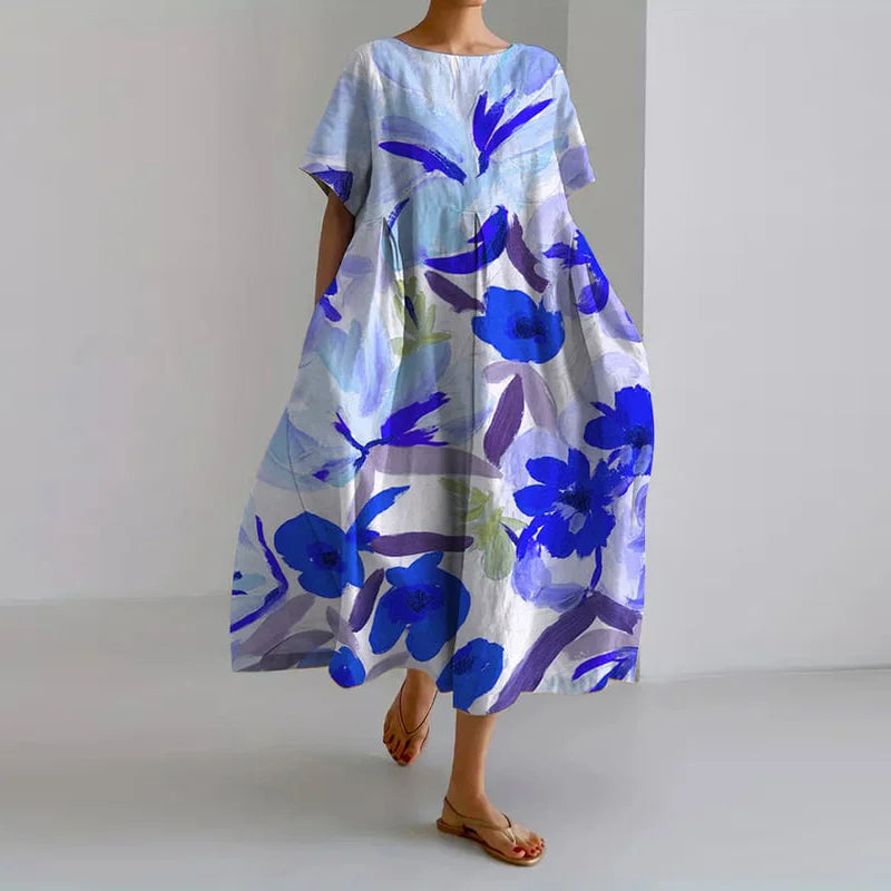 ISLA™ | Robe d'été florale avec décolleté en V