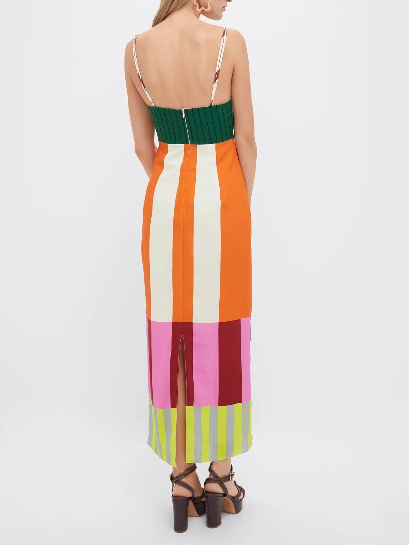 Paloma – Robe Maxi Colorée à Rayures