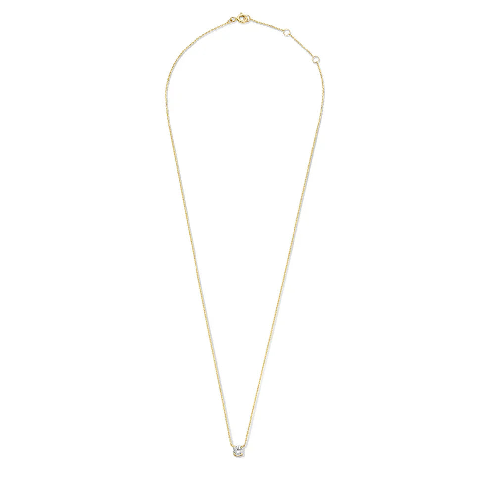 Collier avec pierre moissanite Cléa | Or