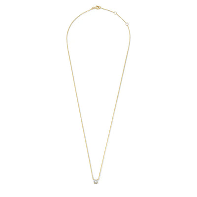Collier avec pierre moissanite Cléa | Or