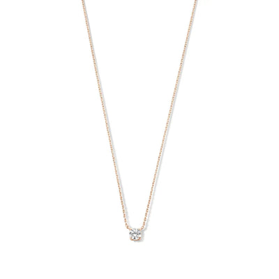 Collier avec pierre moissanite Cléa | Or