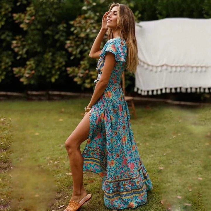 Veronica™ - Robe Maxi Avec Fente Haute
