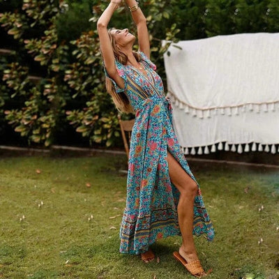 Veronica™ - Robe Maxi Avec Fente Haute