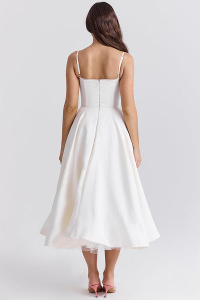 Cindy – Robe Midi en Tulle avec Charme Romantique