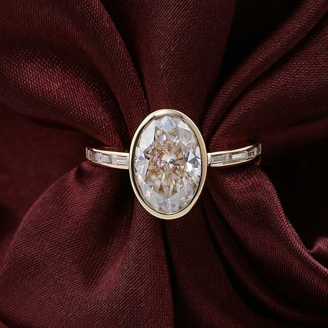 Joy - Bague en Moissanite Blanc