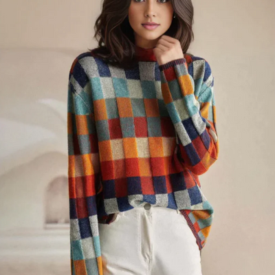 Élise - Maglione Collo Alto in Cashmere Morbido