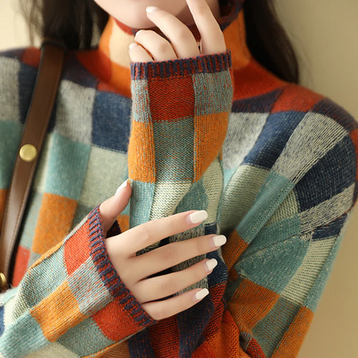 Élise - Maglione Collo Alto in Cashmere Morbido