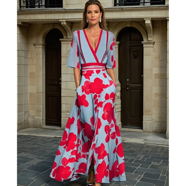 Jamie - Robe élégante à motif floral