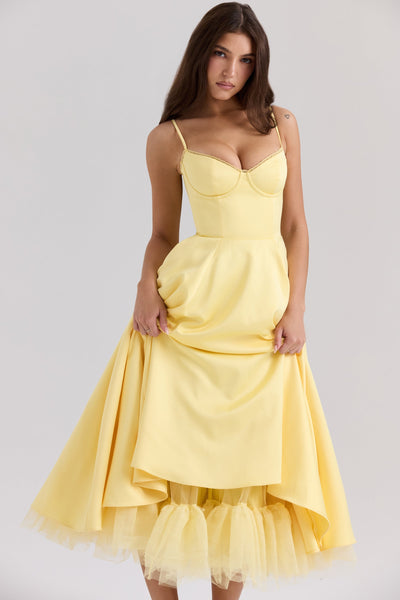 Cindy – Robe Midi en Tulle avec Charme Romantique