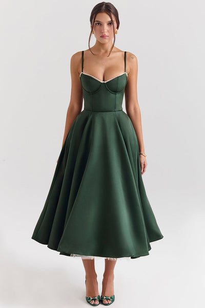 Cindy – Robe Midi en Tulle avec Charme Romantique