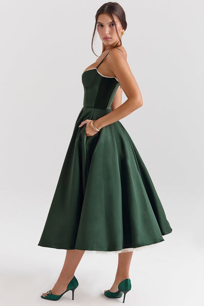 Cindy – Robe Midi en Tulle avec Charme Romantique