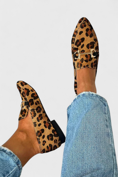 Mocassins Lluvia Élégants avec Motif Incisé et Talon Fin