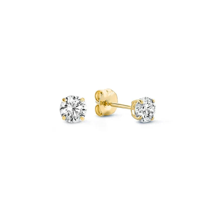 Boucles d'oreilles avec pierres Larmes de Lune | Or