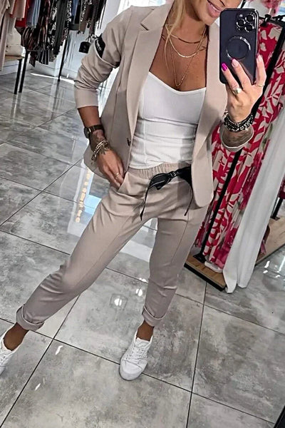 Tracy™ | Ensemble Blazer et Pantalon Fluide