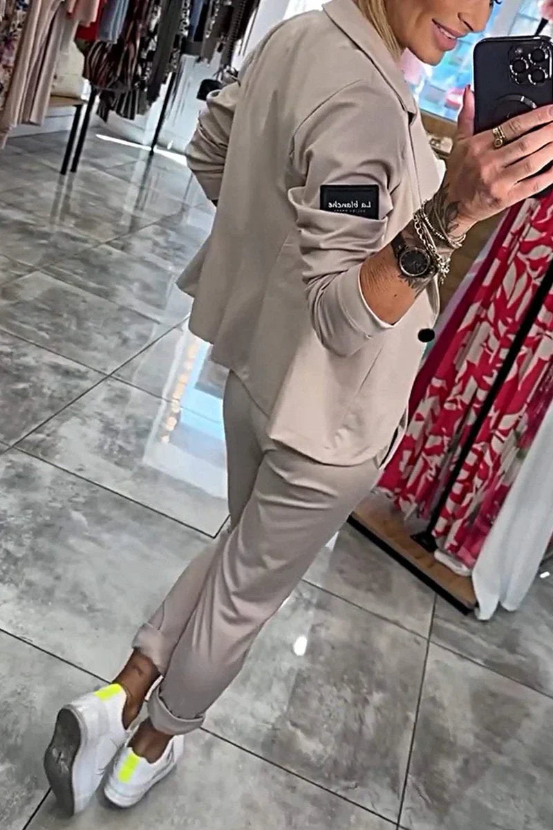 Tracy™ | Ensemble Blazer et Pantalon Fluide