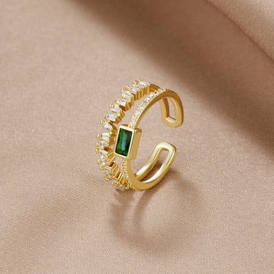 Bliss - Bague en cristal strié