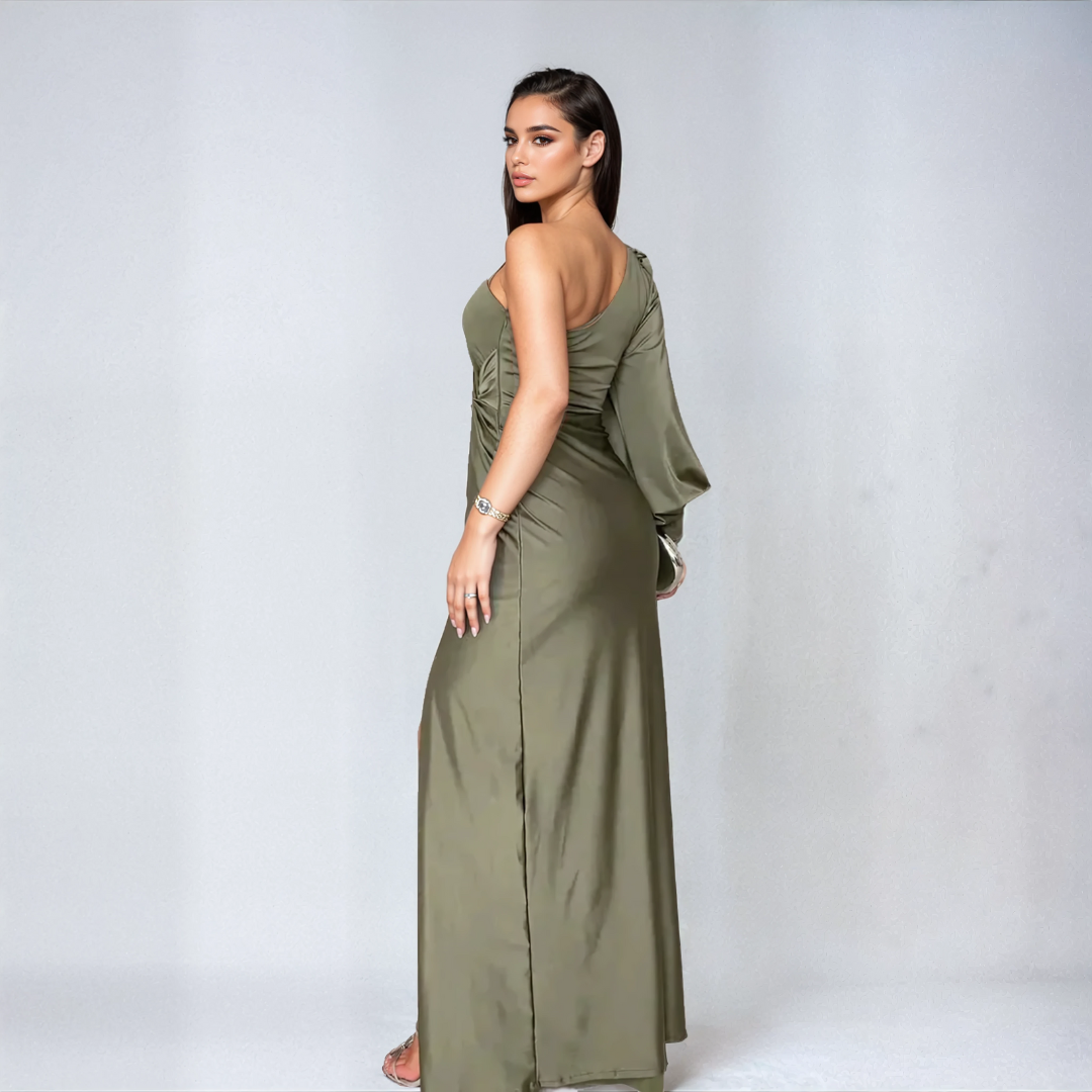 LEILA™ | ROBE LONGUE À MANCHES ENCHANTÉES