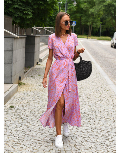 Yasmine | Robe V-Cou Élégante