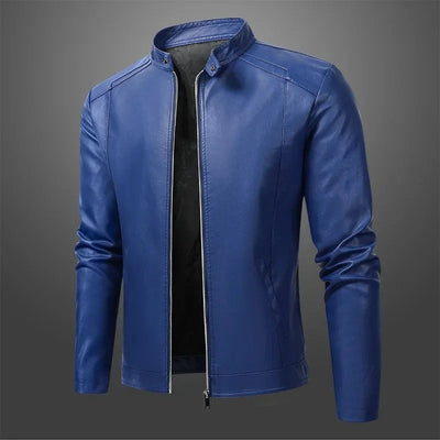 Veste en Cuir Biker Élégante pour Hommes