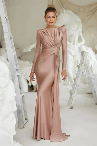 Michaela™ | Robe Maxi à Manches Longues et Twist Front