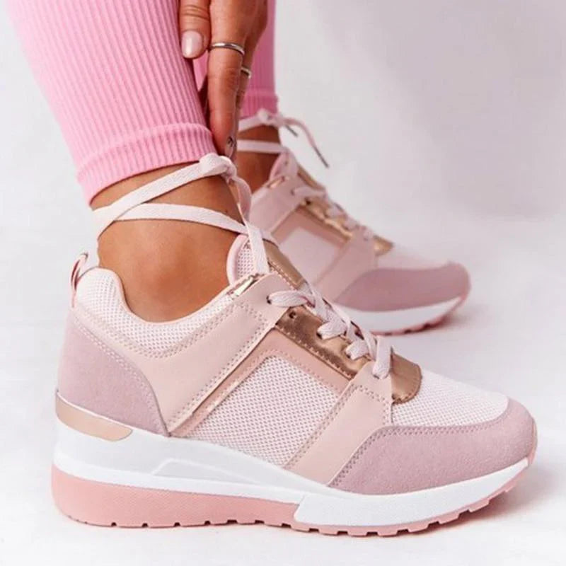 Nora™ | Baskets Confortables avec Talon Haut