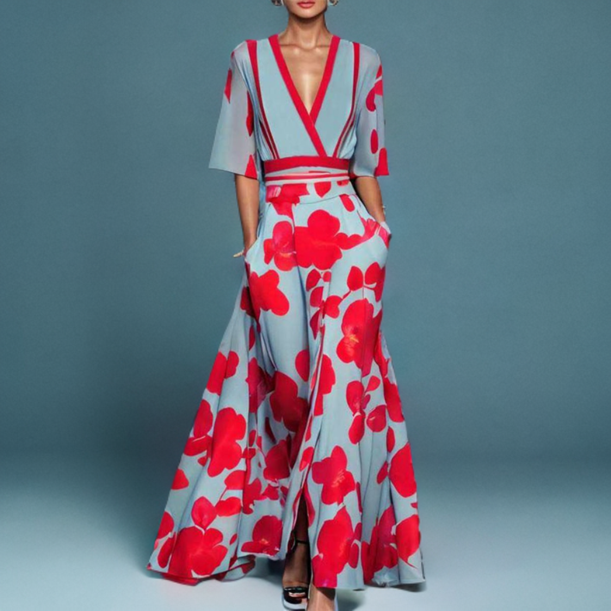 MIRIAM | Robe élégante à manches courtes