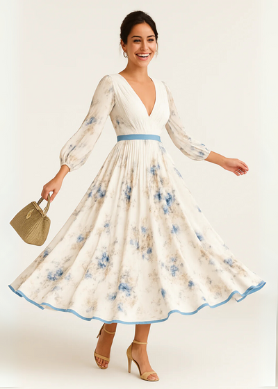 Katie | Robe Maxi Florale Élégante