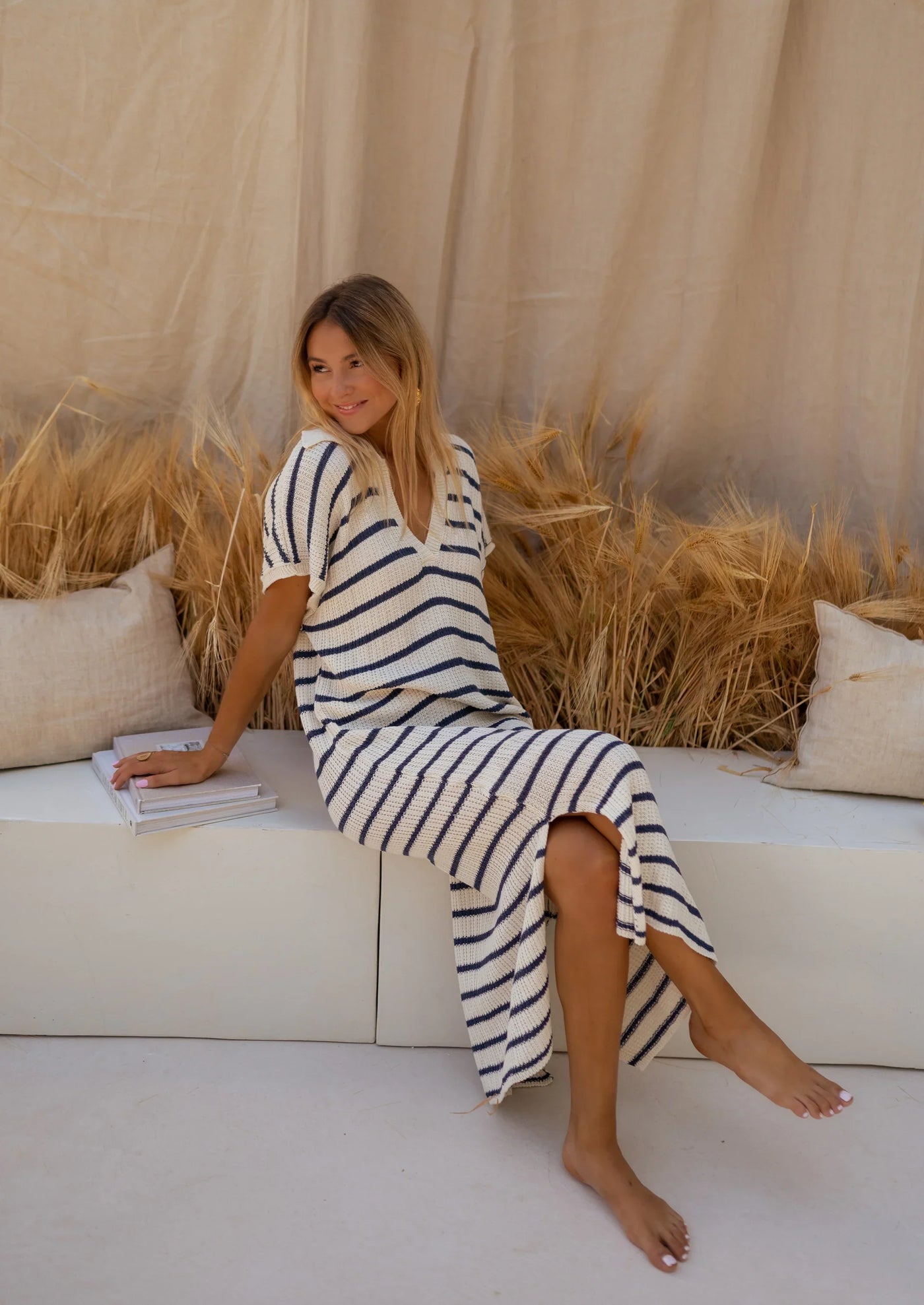 SOPHIA™ | LA ROBE EN TRICOT RAYÉ