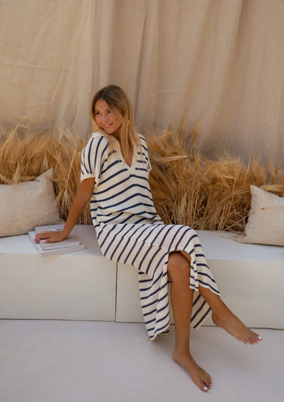 SOPHIA™ | LA ROBE EN TRICOT RAYÉ