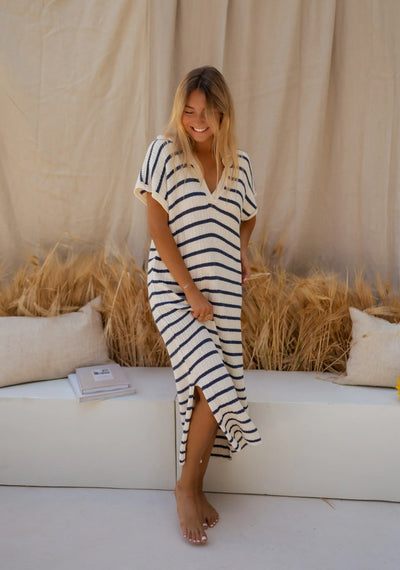 SOPHIA™ | LA ROBE EN TRICOT RAYÉ