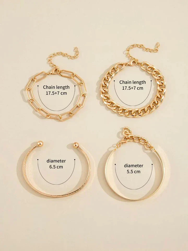 Set de bracelets Elan Mercer | Or