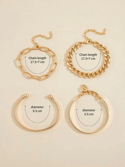 Set de bracelets Elan Mercer | Or