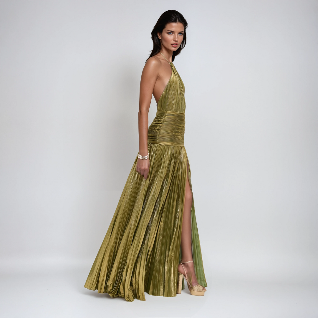 NEFIRA™ | ROBE LONGUE MÉTALLISÉE
