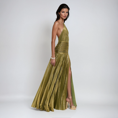 NEFIRA™ | ROBE LONGUE MÉTALLISÉE
