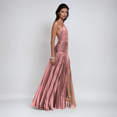 NEFIRA™ | ROBE LONGUE MÉTALLISÉE