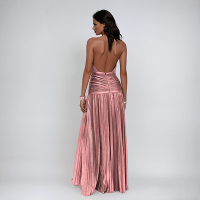 NEFIRA™ | ROBE LONGUE MÉTALLISÉE