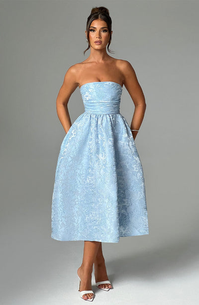 Robe Midi Jacquard Sans Manches L’atelier D’amélie