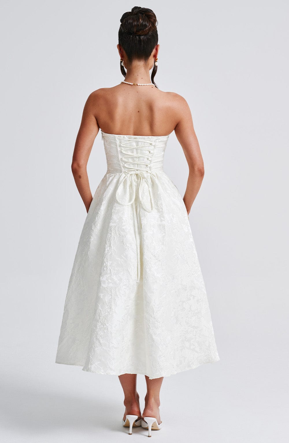Robe Midi Jacquard Sans Manches L’atelier D’amélie