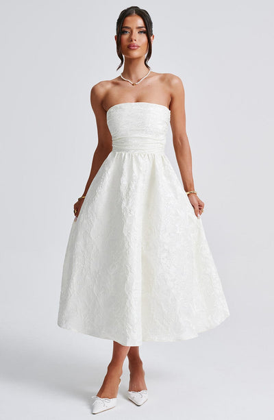 Robe Midi Jacquard Sans Manches L’atelier D’amélie
