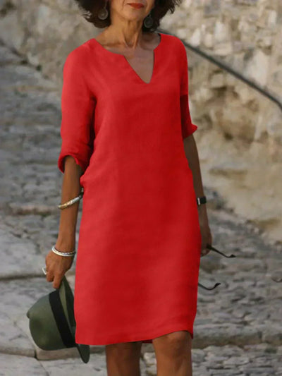 Beatrice™ | Robe Élégante avec Décolleté en V Raffiné