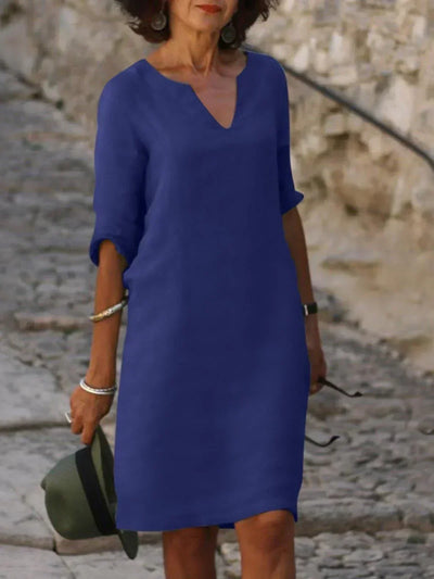Beatrice™ | Robe Élégante avec Décolleté en V Raffiné