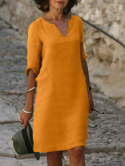 Beatrice™ | Robe Élégante avec Décolleté en V Raffiné