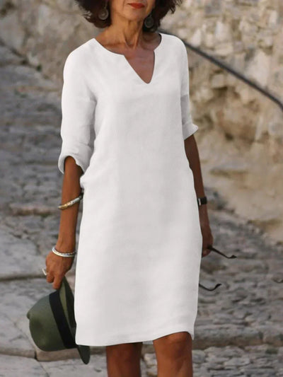 Beatrice™ | Robe Élégante avec Décolleté en V Raffiné