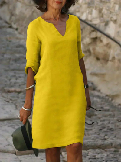 Beatrice™ | Robe Élégante avec Décolleté en V Raffiné