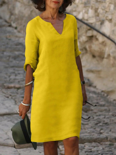 Saoirse | Robe à col en V qui cache le ventre