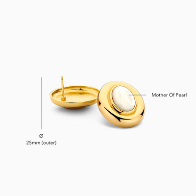 Boucles d'oreilles Giselle Pearl | Or